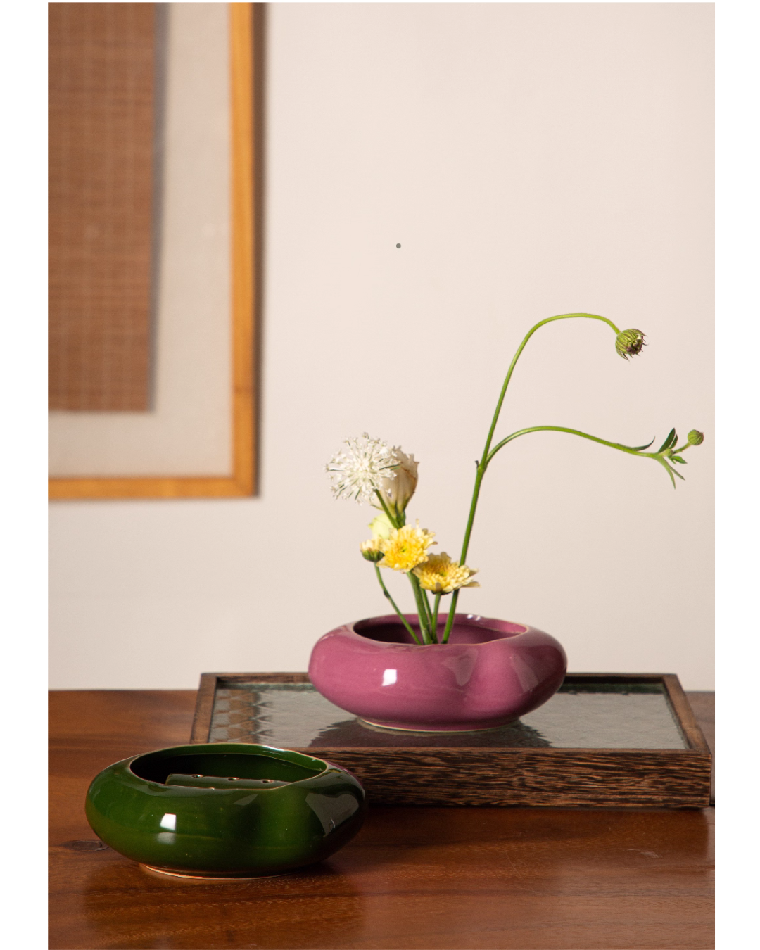 Ikebana Minimalist Ceramic Vase Set