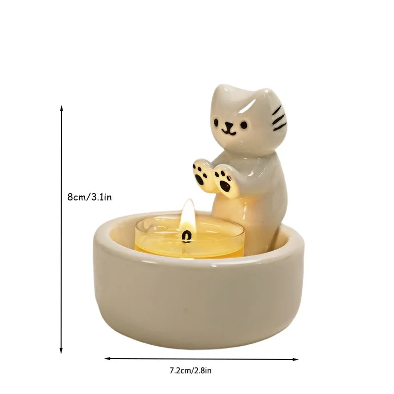 Cartoon Ceramic Candlestick Holder