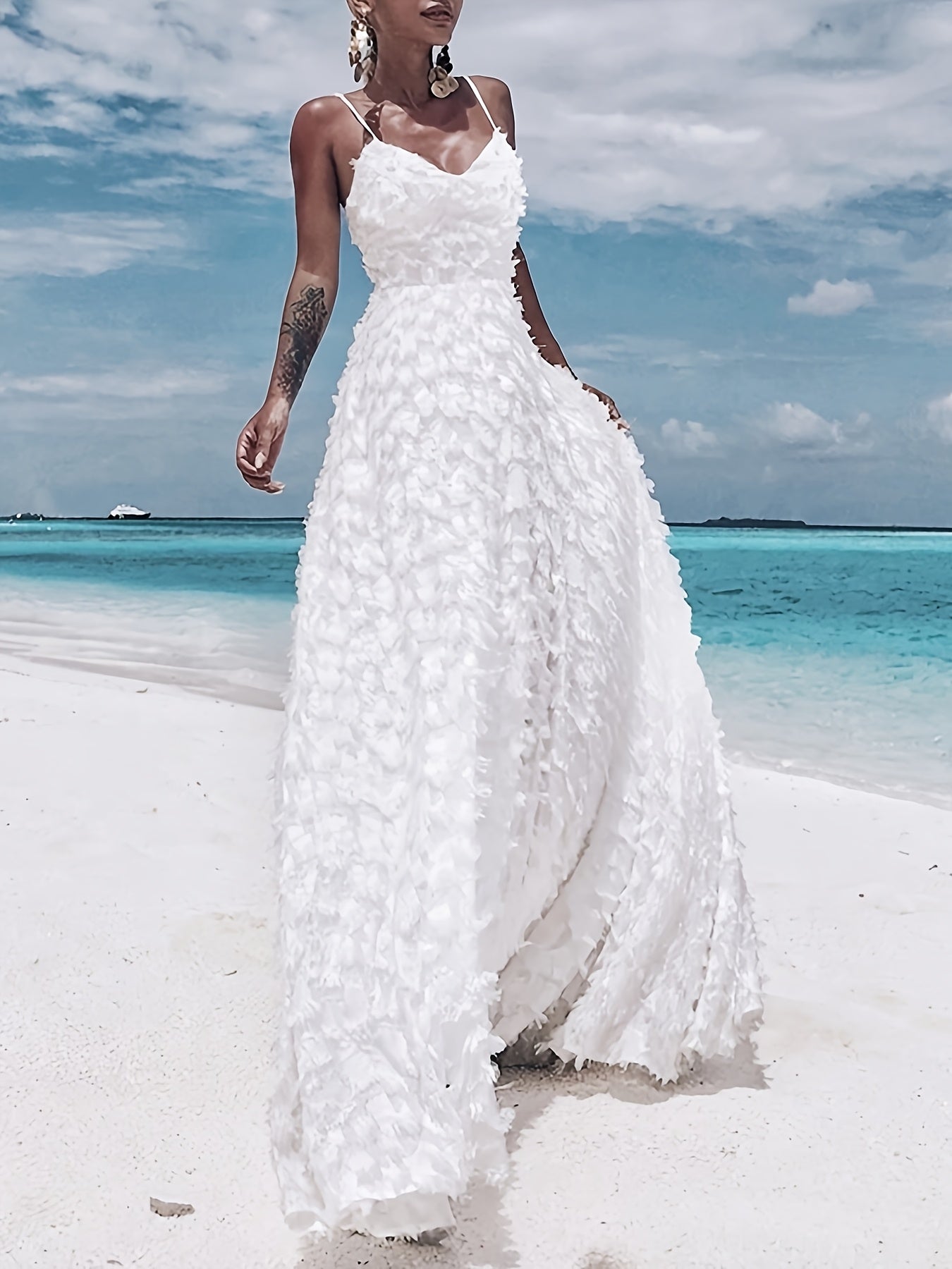 Elegant Tassel Maxi Dress