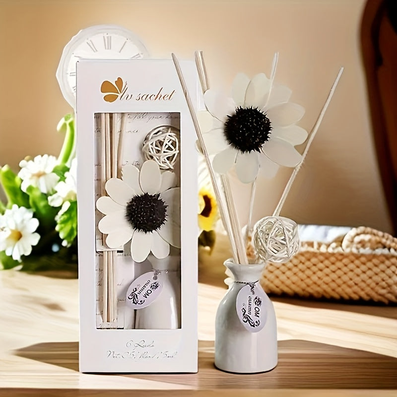 Elegant Ceramic Reed Diffuser Set