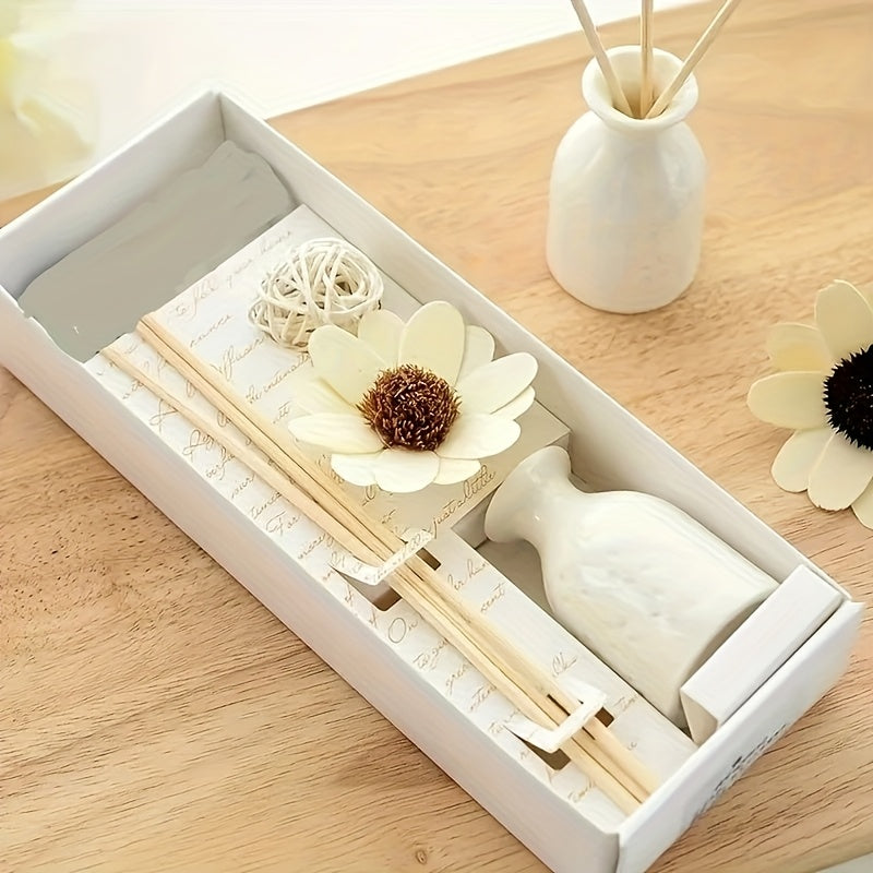 Elegant Ceramic Reed Diffuser Set