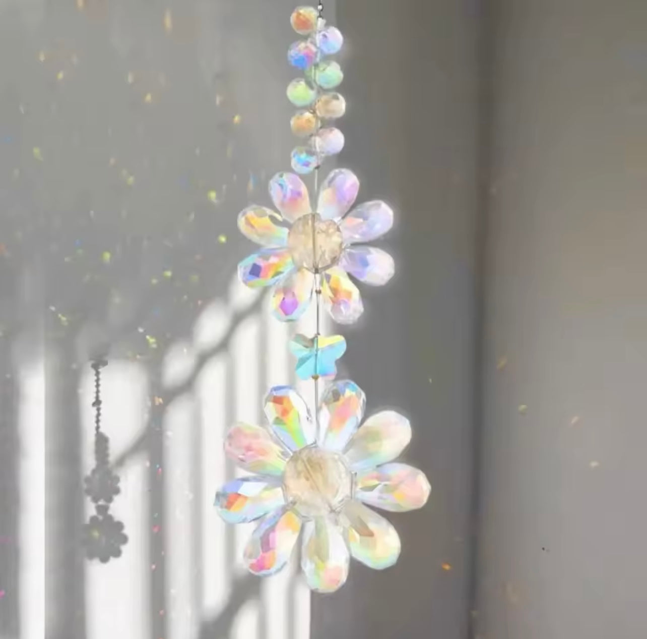 Crystal Sunflower Suncatcher