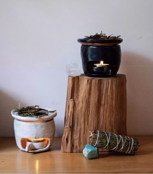 Ceramic Tea Roaster & Aroma Diffuser