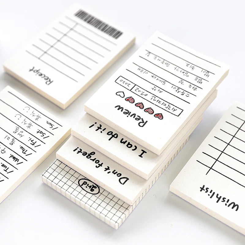 50pcs Minimalist Daily Planner Notepad