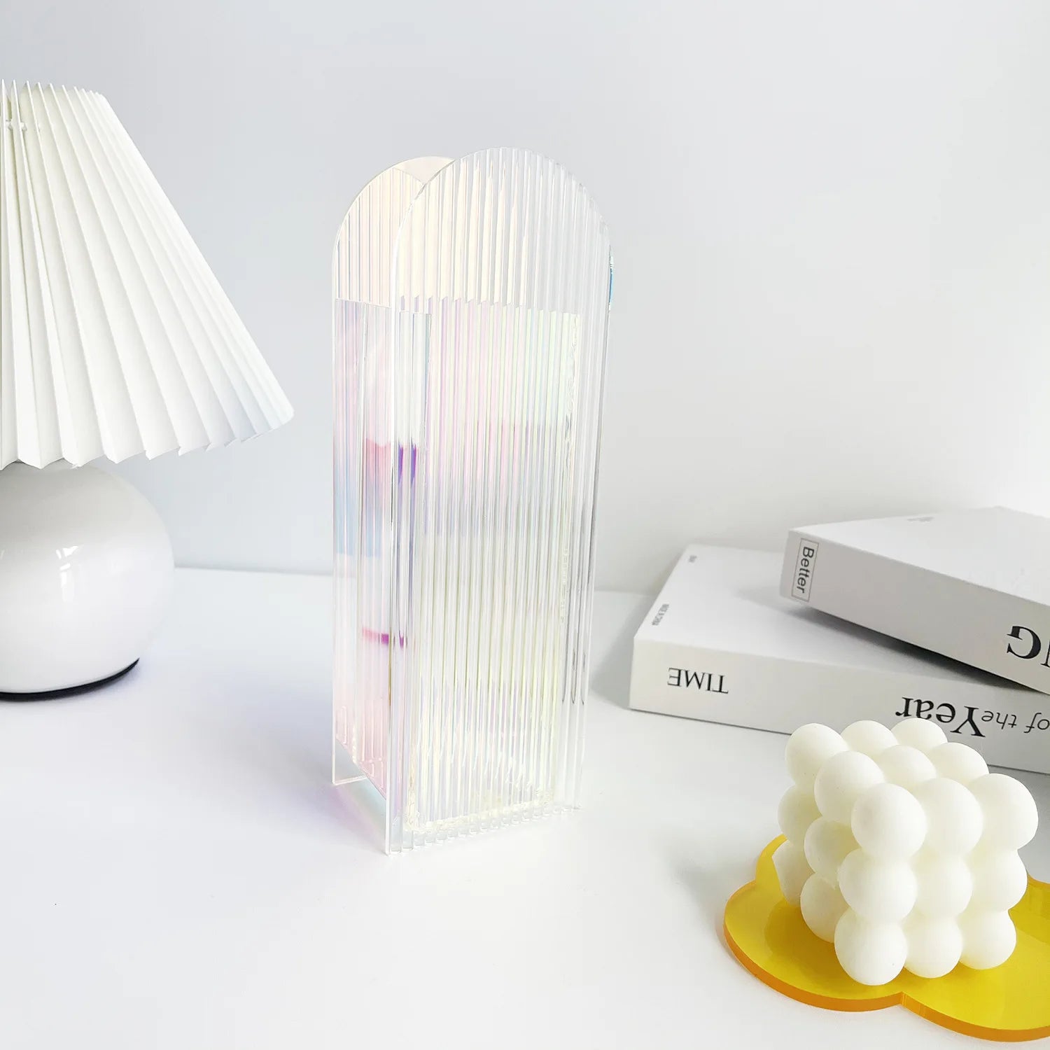 3D Rainbow Acrylic Vase