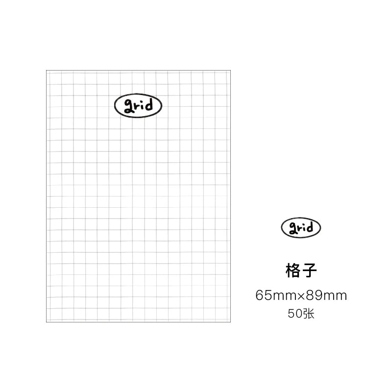 50pcs Minimalist Daily Planner Notepad