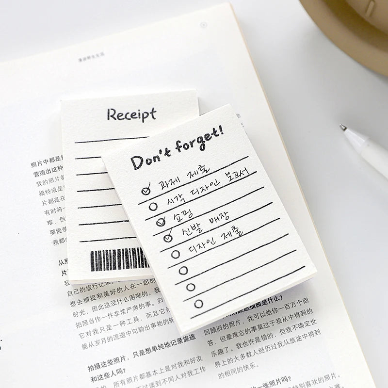 50pcs Minimalist Daily Planner Notepad