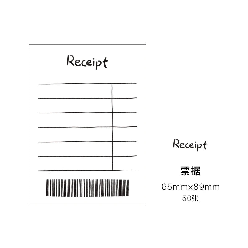 50pcs Minimalist Daily Planner Notepad