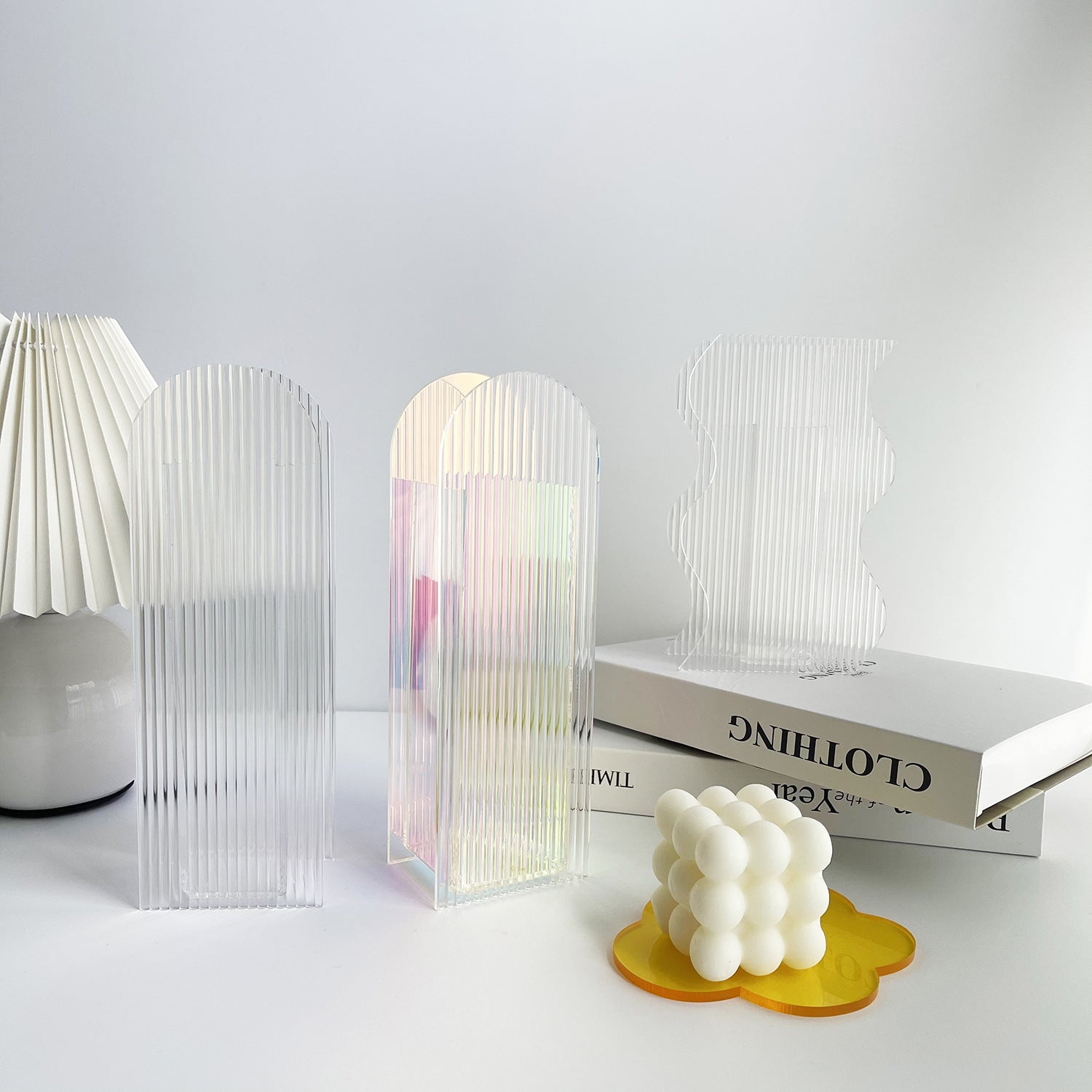 3D Rainbow Acrylic Vase