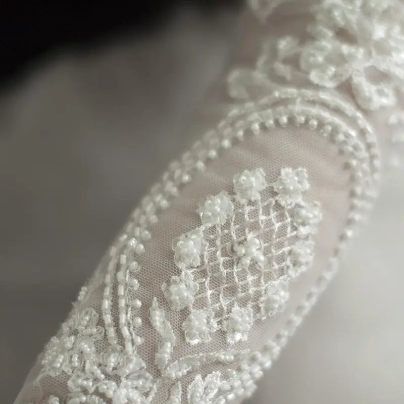 Flower & Pearl Bridal Gloves