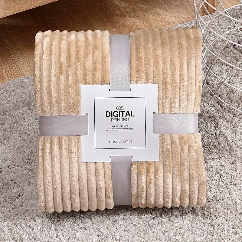 Soft Velvet Throw Fleece Blanket