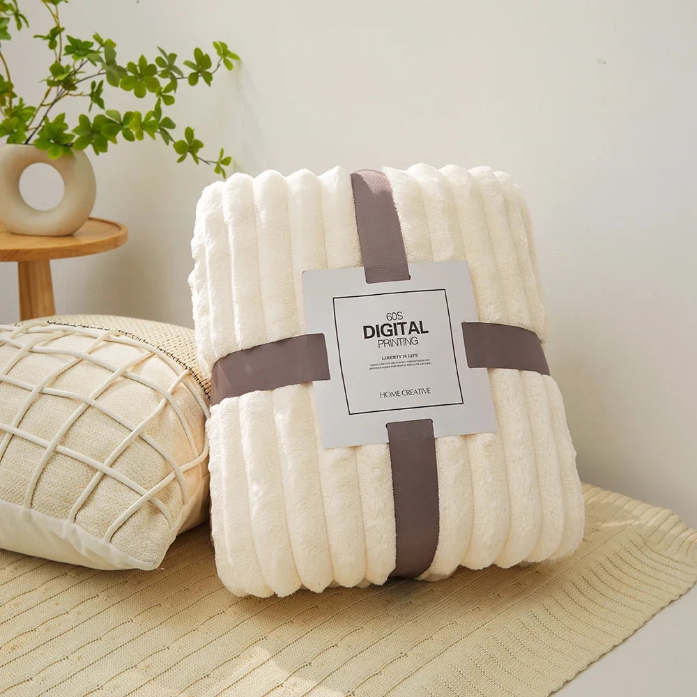 Soft Velvet Throw Fleece Blanket