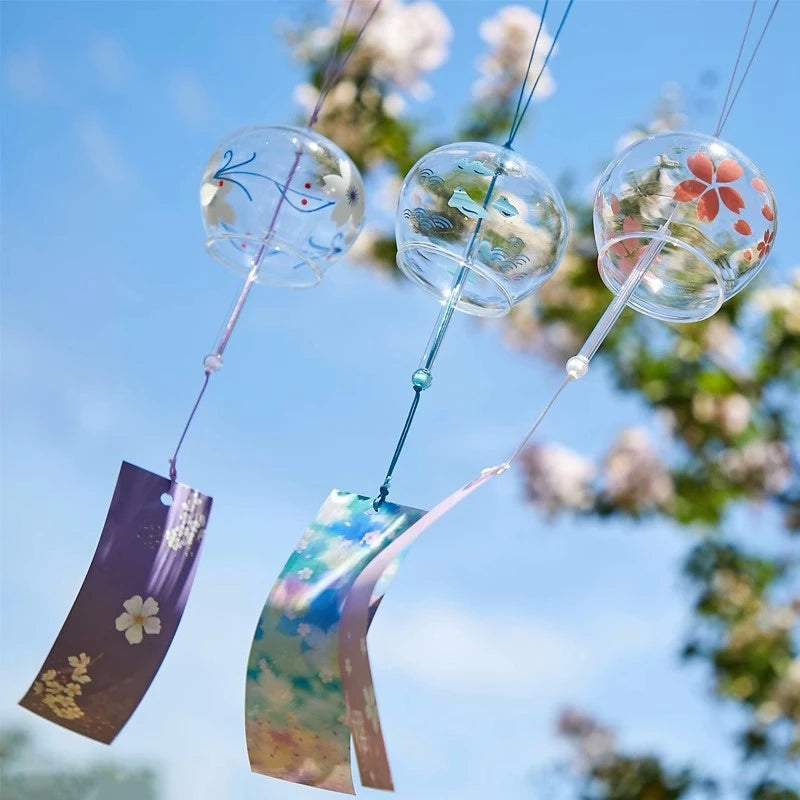 Japanese Sakura Glass Wind Chime