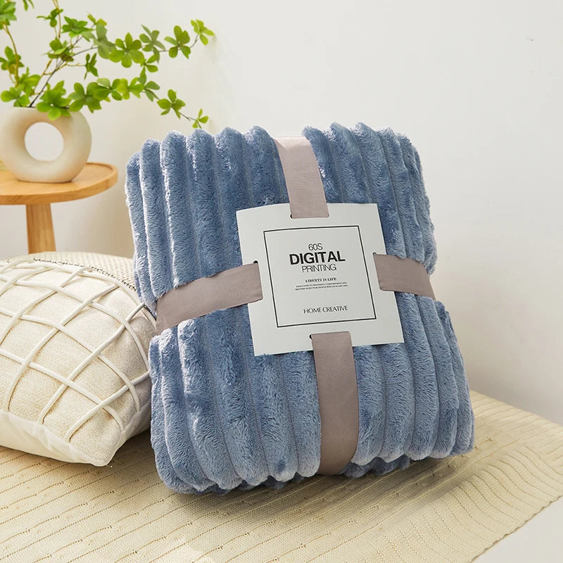 Soft Velvet Throw Fleece Blanket