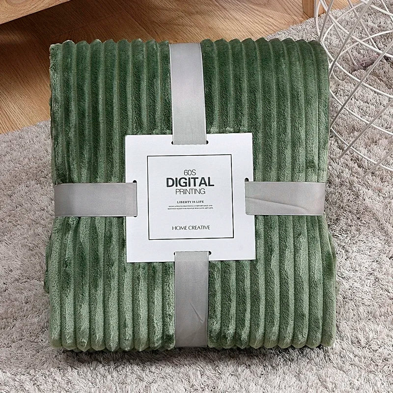 Soft Velvet Throw Fleece Blanket
