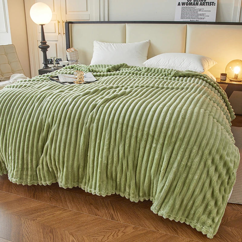 Soft Velvet Throw Fleece Blanket