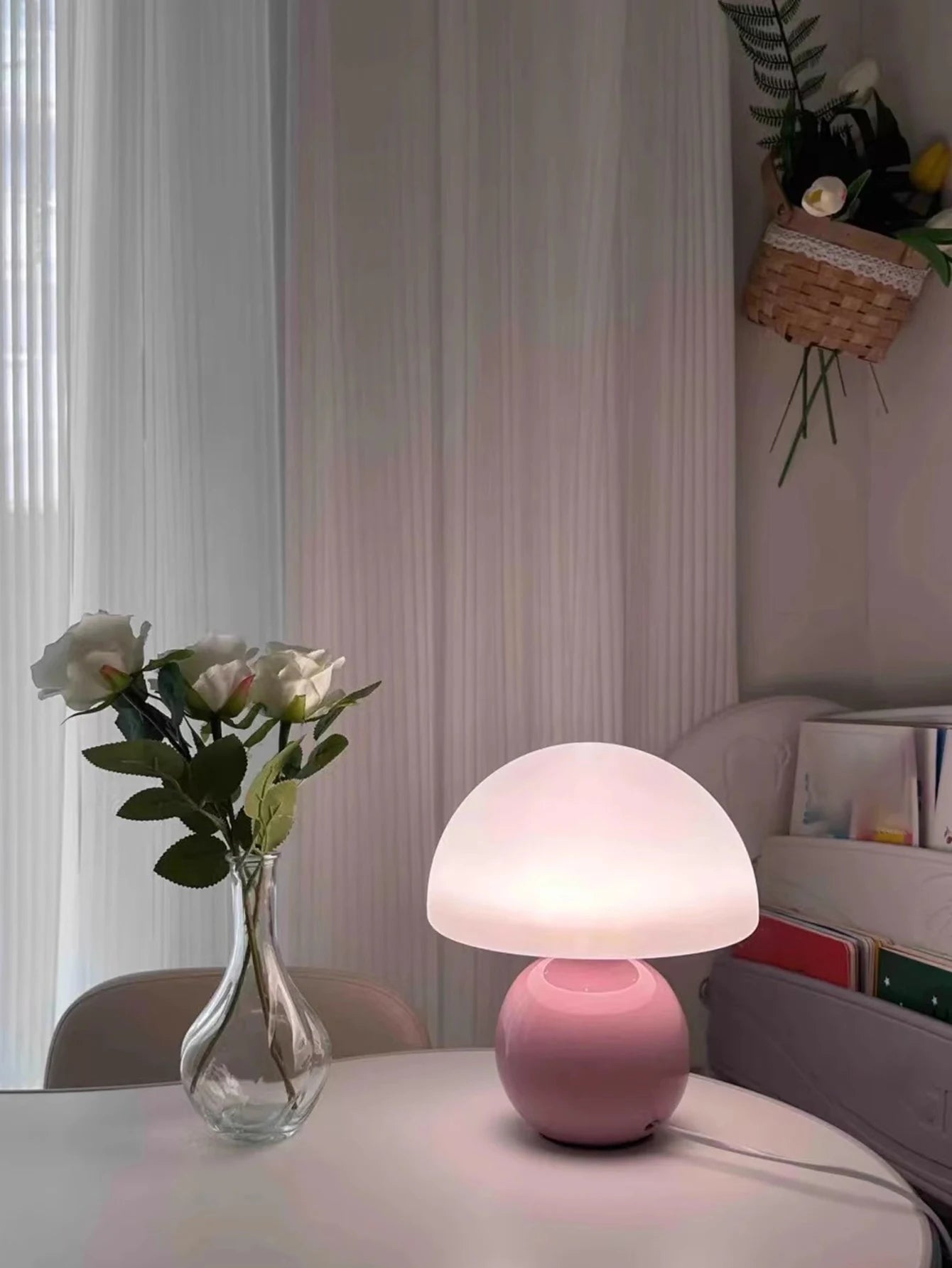 Colorful Mushroom Nightstand Lamp