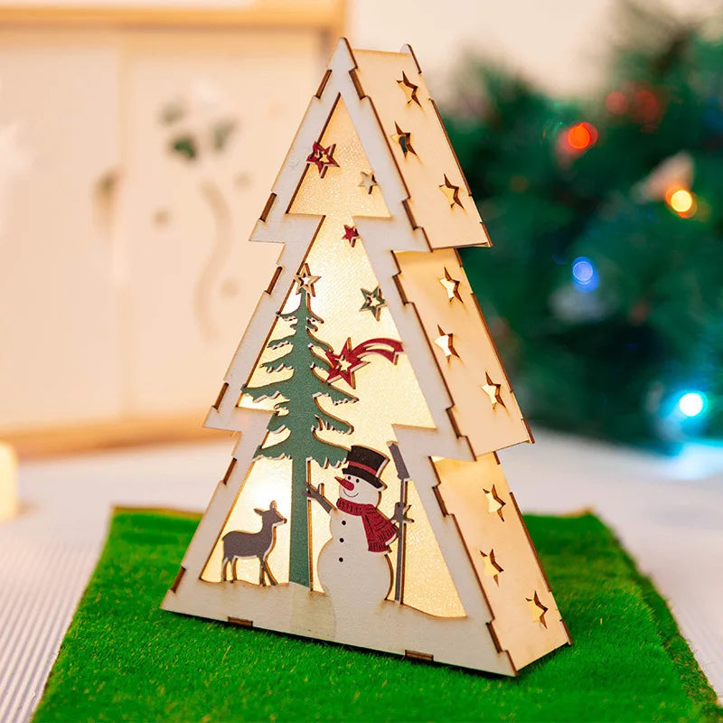 DIY Wooden Christmas Light-Up Ornament Kit