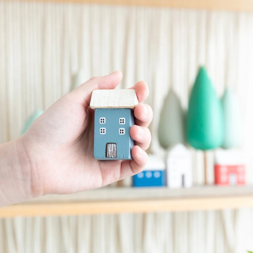 Mini Wooden House Decor