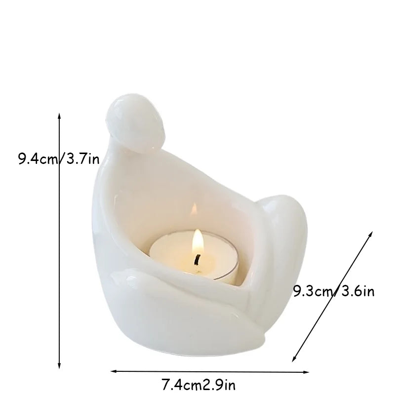 Cartoon Ceramic Candlestick Holder