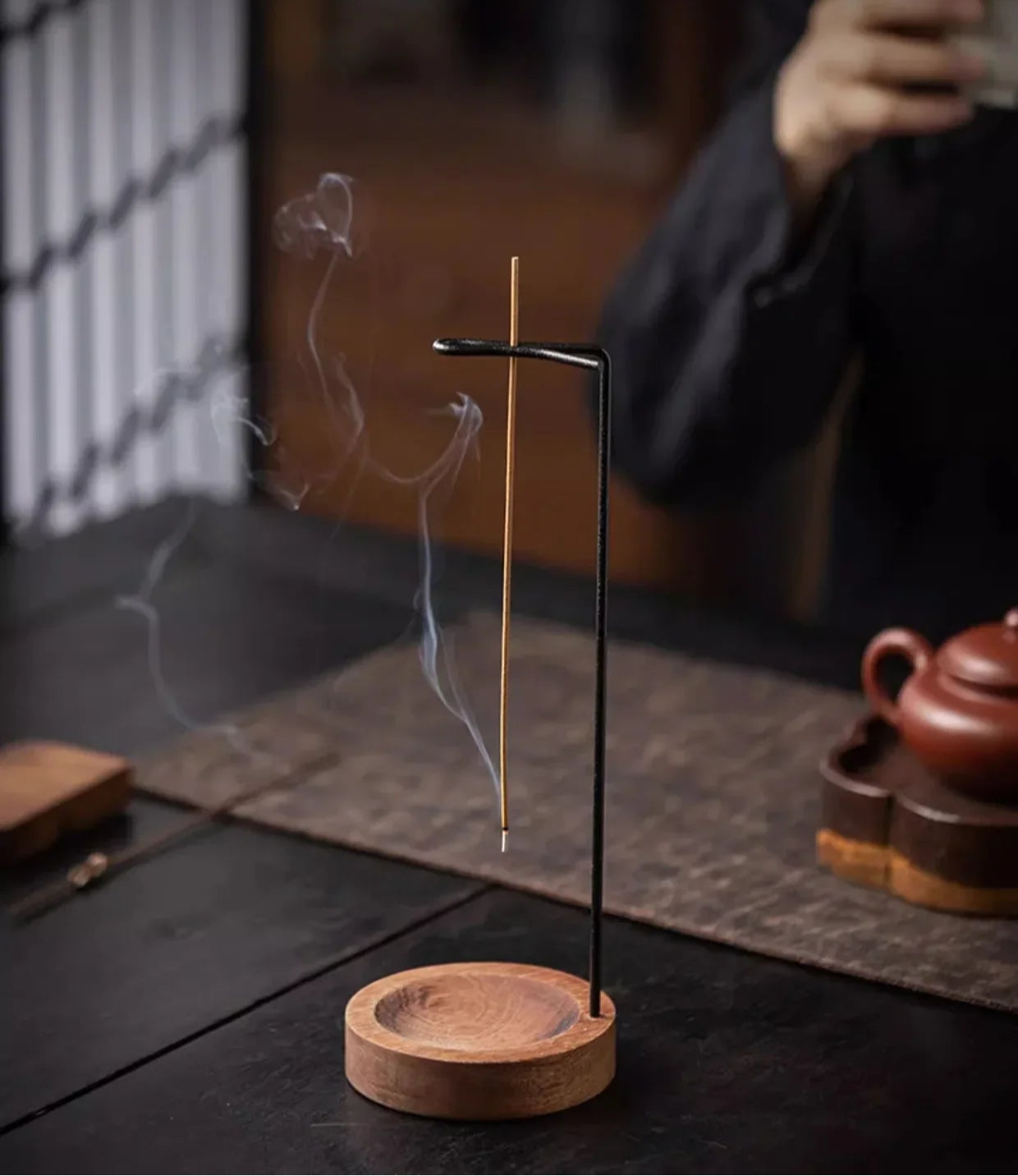 Upside Down Wooden Incense Burner