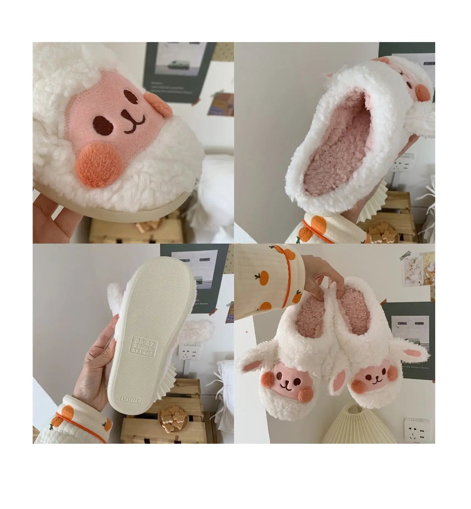 Cute Dog Plush Slippers