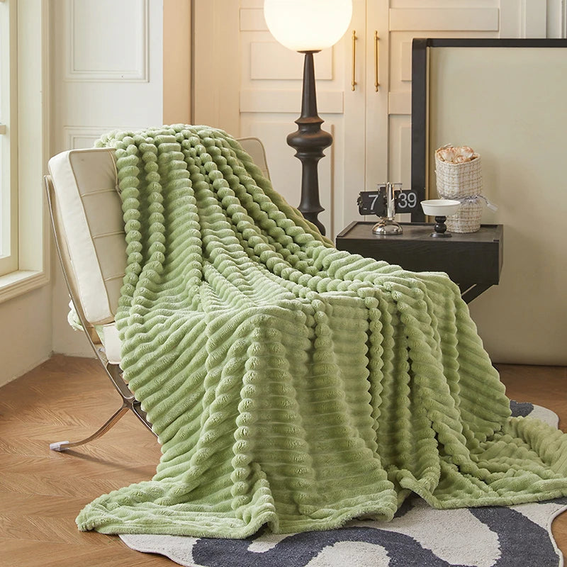 Soft Velvet Throw Fleece Blanket