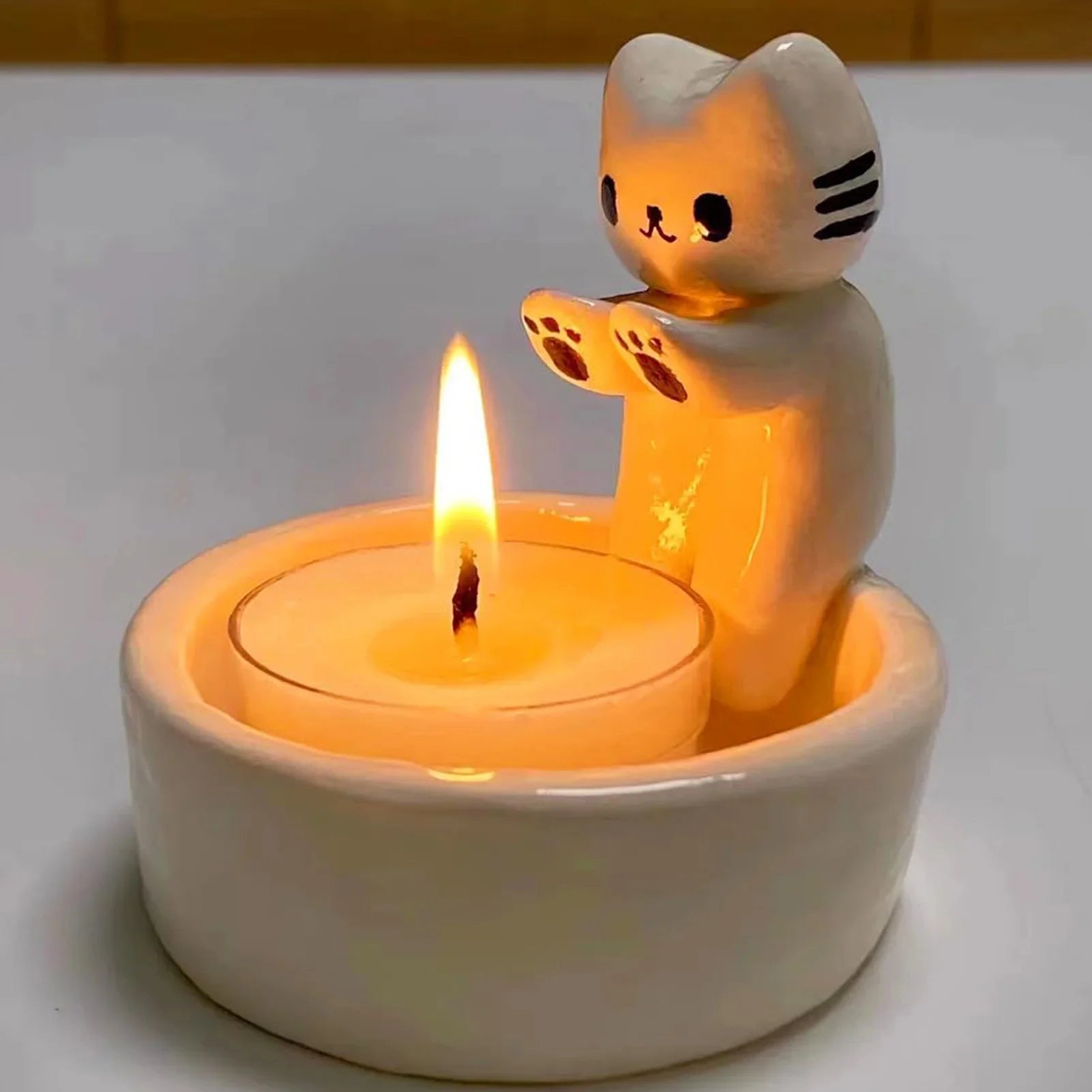 Cartoon Ceramic Candlestick Holder