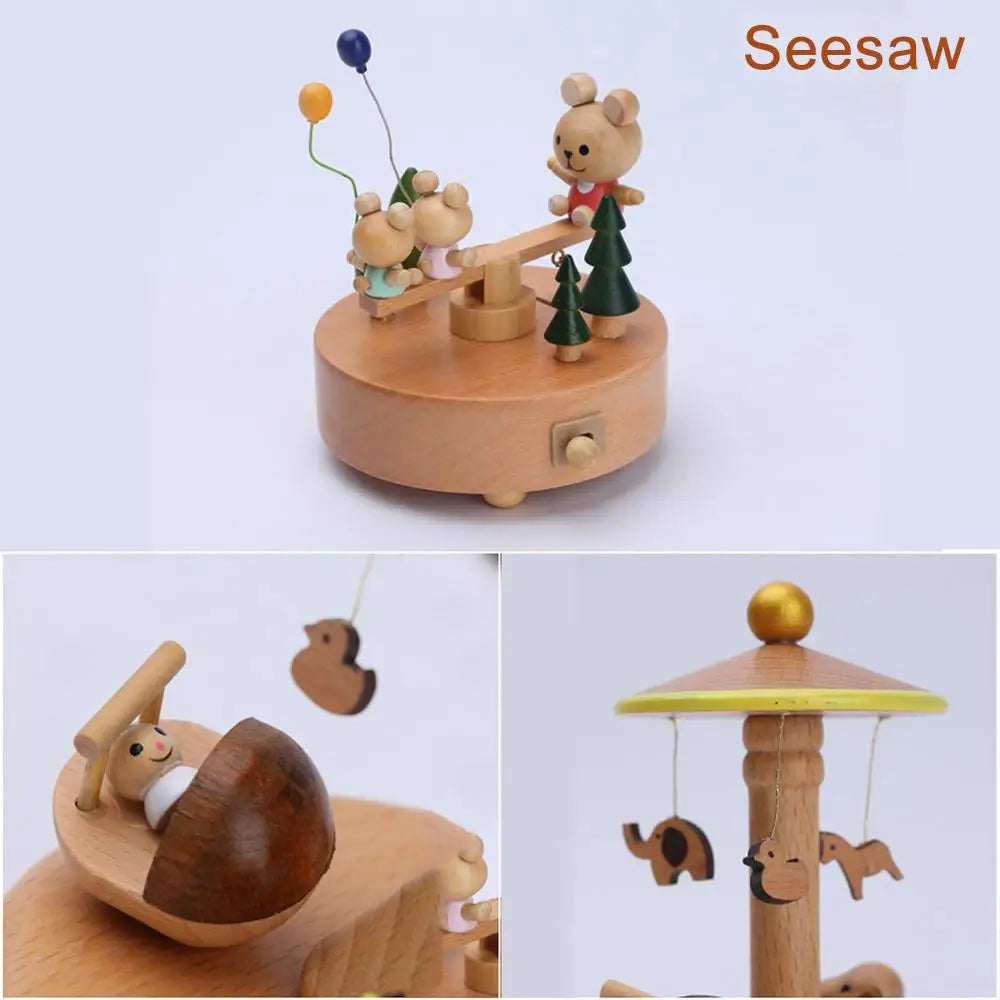 Vintage Wooden Music Box