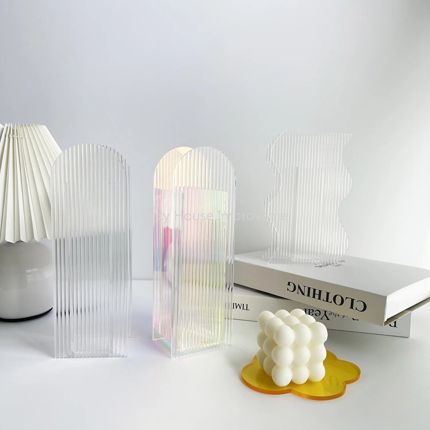 3D Rainbow Acrylic Vase