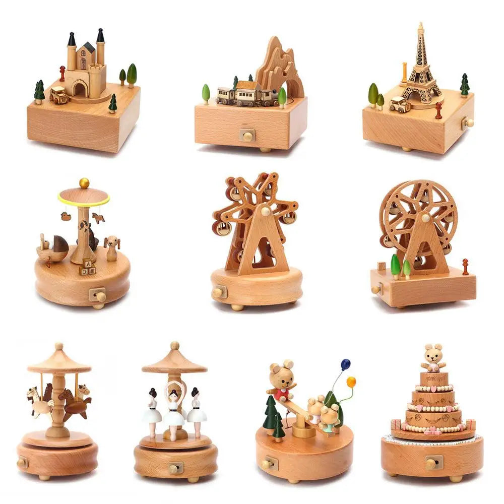 Vintage Wooden Music Box