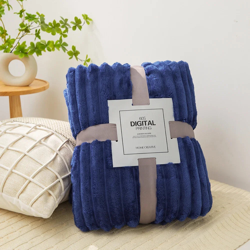 Soft Velvet Throw Fleece Blanket