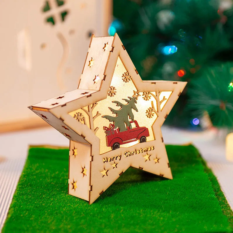 DIY Wooden Christmas Light-Up Ornament Kit