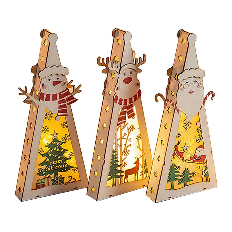 DIY Wooden Christmas Light-Up Ornament Kit
