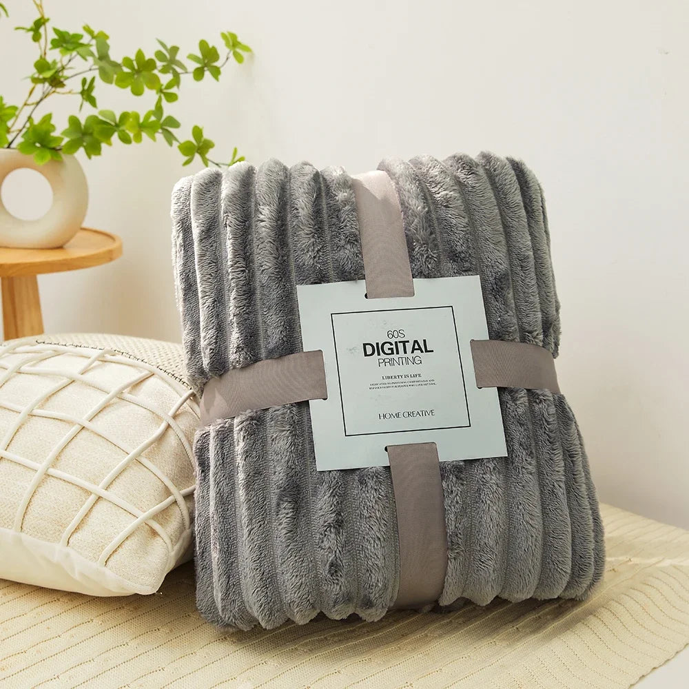 Soft Velvet Throw Fleece Blanket