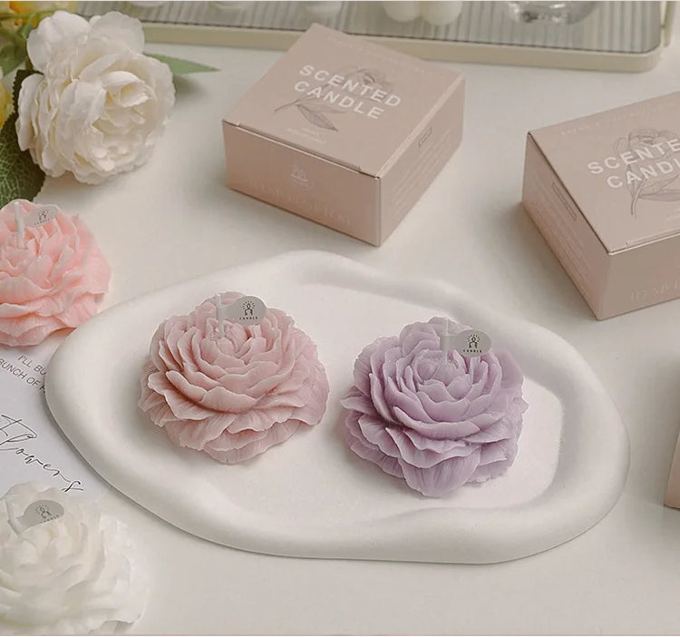 Peony Flower Scented Candle