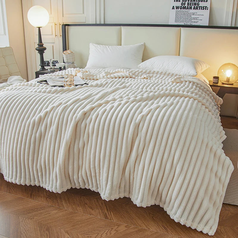 Soft Velvet Throw Fleece Blanket