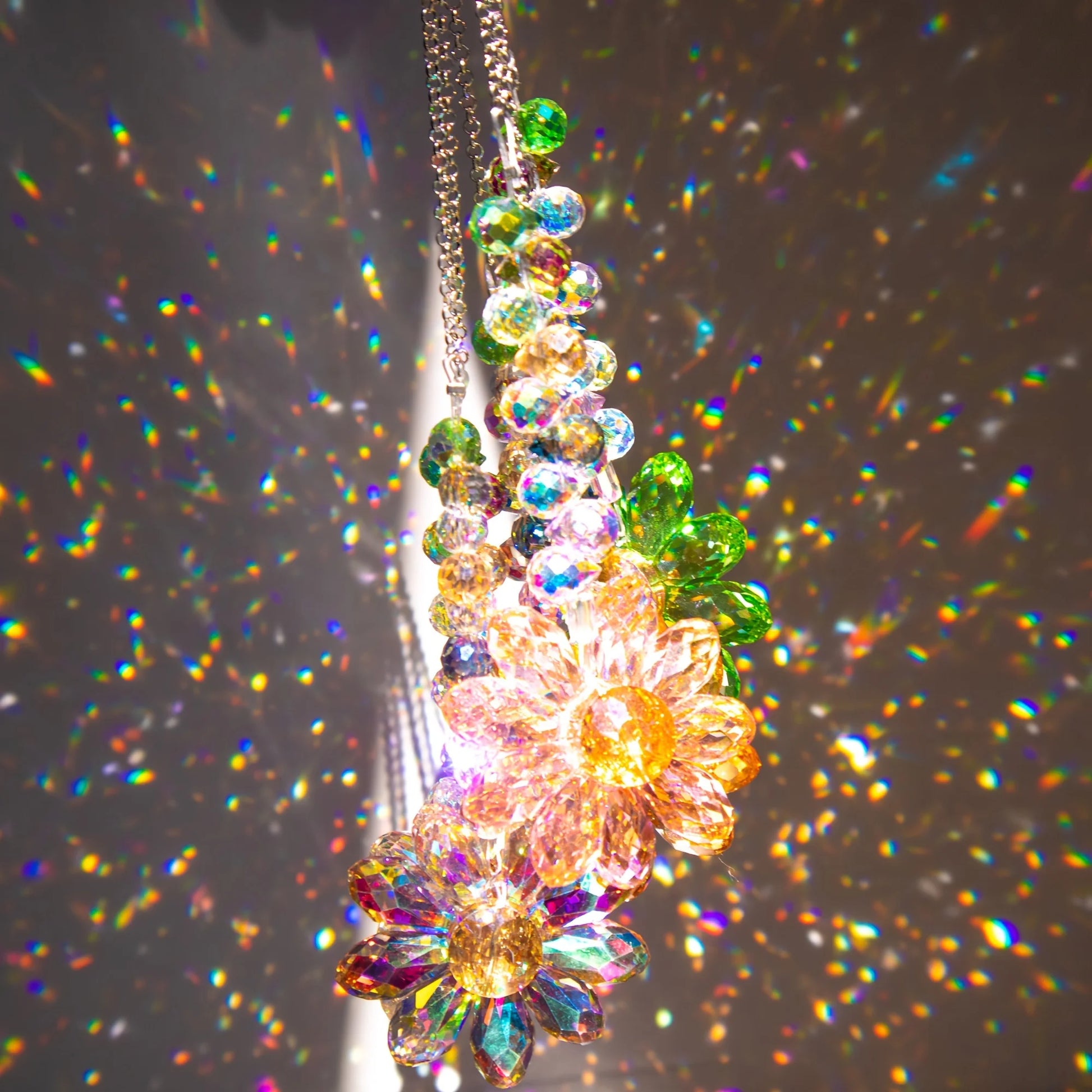 Crystal Sunflower Suncatcher