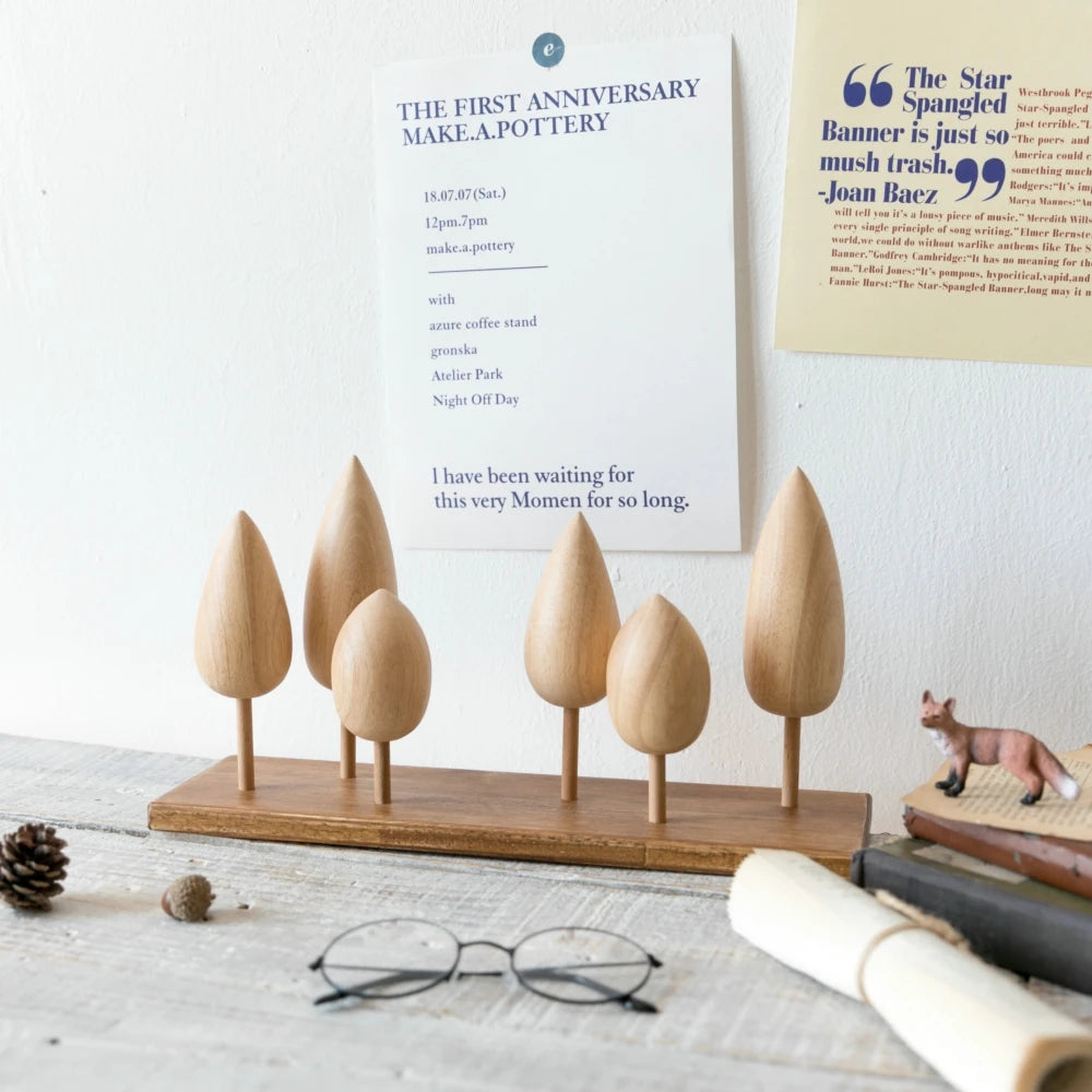 Mini Wooden House Decor