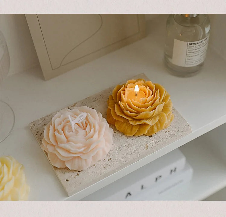 Peony Flower Scented Candle