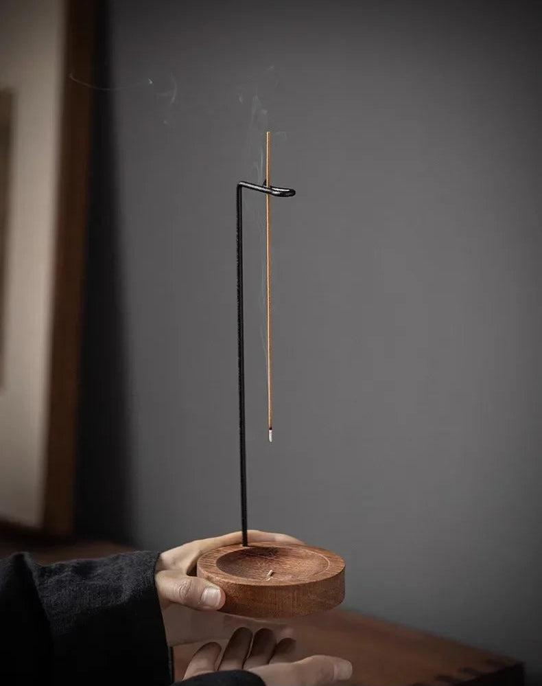 Upside Down Wooden Incense Burner