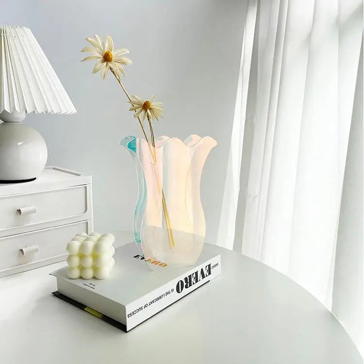 3D Rainbow Acrylic Vase