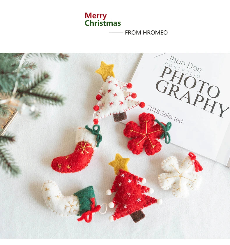 Wool Felt Christmas Ornaments