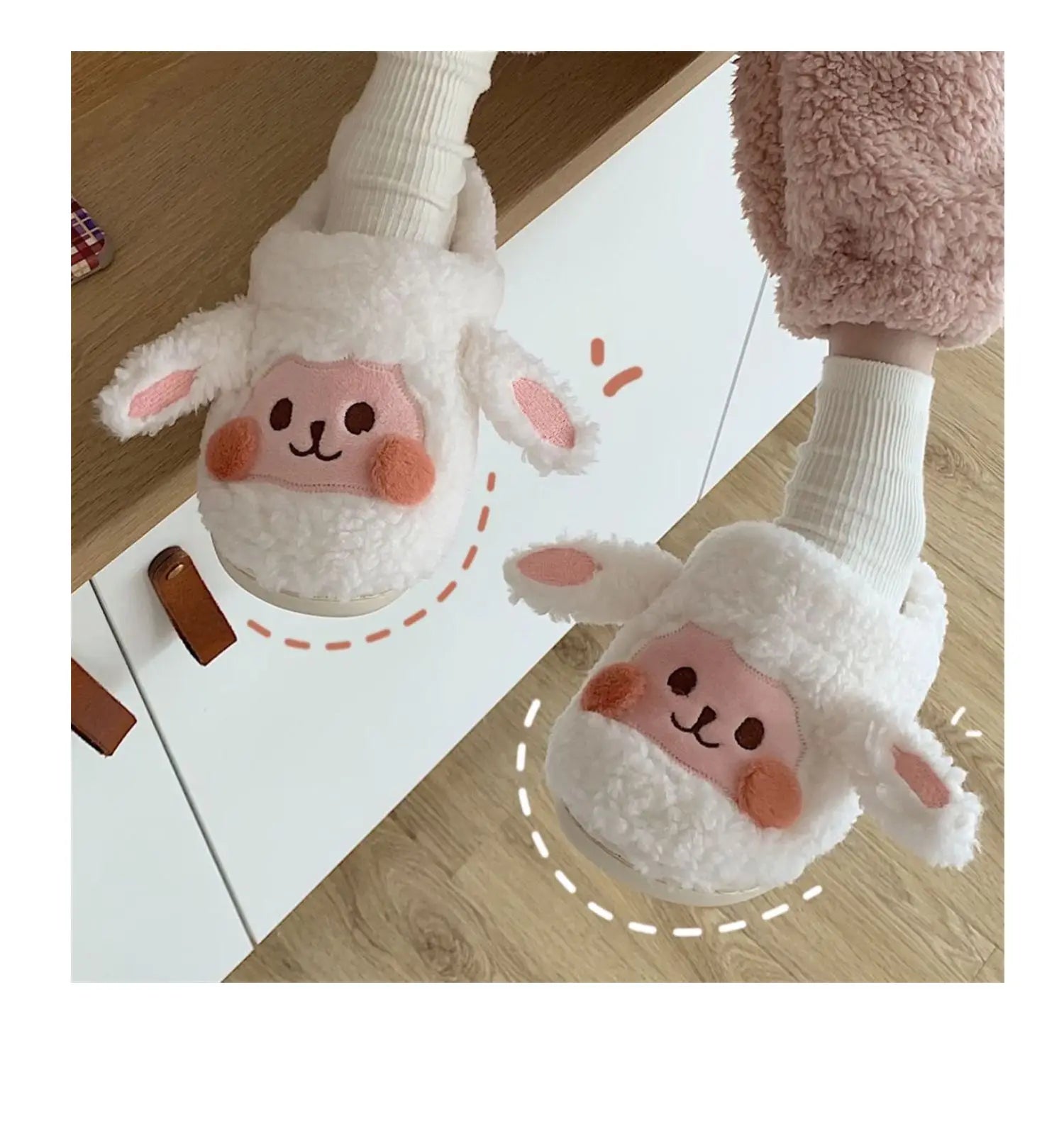 Cute Dog Plush Slippers