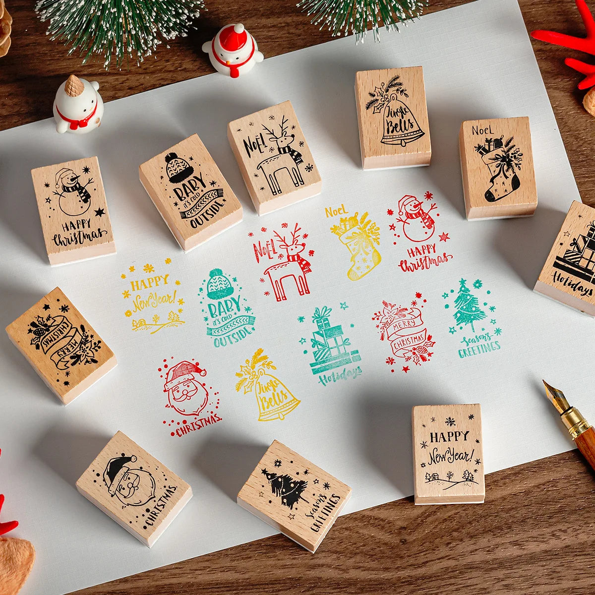 Christmas Stamp Set 10pcs