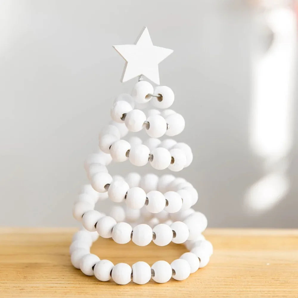 Wooden Beaded Christmas Tree