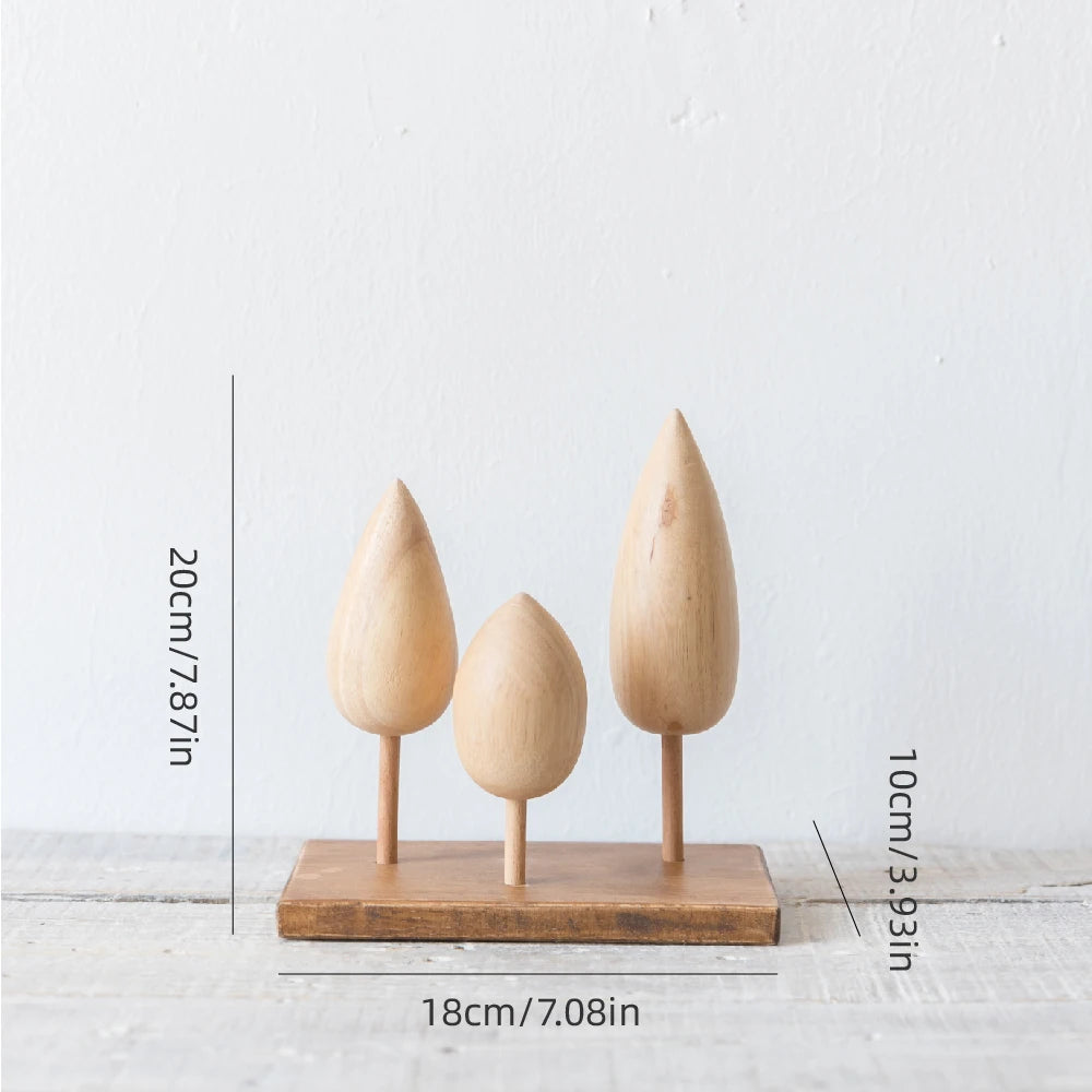 Mini Wooden House Decor