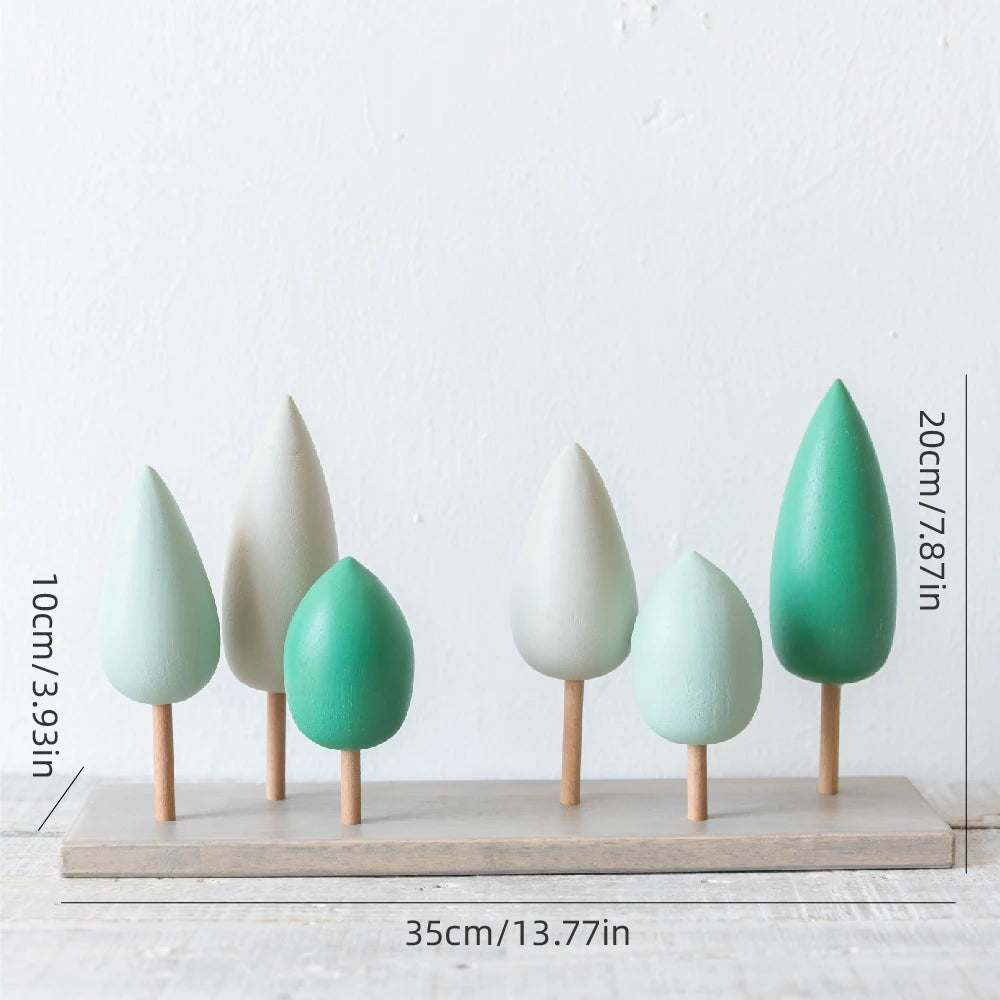 Mini Wooden House Decor