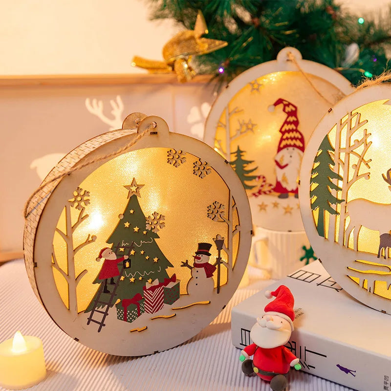 DIY Wooden Christmas Light-Up Ornament Kit