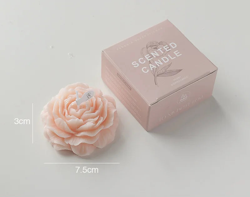 Peony Flower Scented Candle